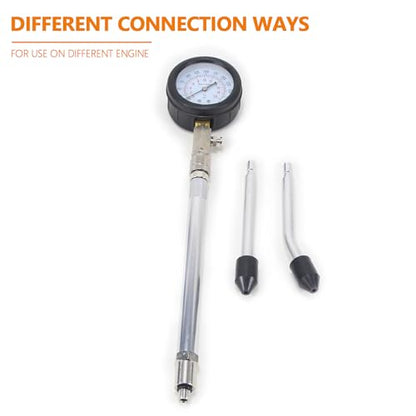 LCD Digital Engine Compression Tester Pressure Gauge Tester Kit 250 PSI Petrol Gas Engine Cylinder Tester,Automotive Engine Cylinder Leak Down Pressure Gauge for Cars,Vans,Motorcycles,Trucks. - style: Digital Type