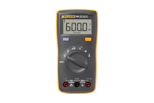 Fluke 106 (U.S.) Palm-Sized Digital Multimeter, CAT III 600V | CAT III 600V - size: 142 mm x 69 mm x 28mm, style: 106 U.S.