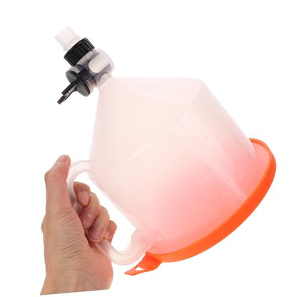 UKCOCO Spill Radiator Cooling System Funnel Kit with Valve Plastic Coolant Filling Tool for Automotive Use Leak Overflow Prevention for Multiple Car Models