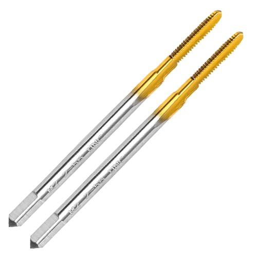 2Pcs 2-56 UNC Thread Tap,2-56 UNC M2 HSS Right Hand Thread Milling Tap - size: 2-56UNC - 2Pcs