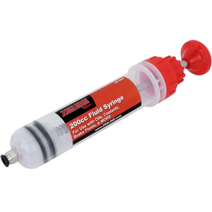 Zeeline by Milton Fluid Extractor - 200cc Fluid Syringe, Multi-purpose Syringe, Manual Fluid Extractor Oil Extractor Pump Syringe and Fill Pump, Gasoline Fuel Car Transfer - size: 200