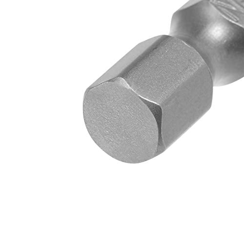 uxcell 10 Pcs H2.5 Magnetic Hex Head Screwdriver Bits, 1/4 Inch Hex Shank 3.94-inch Length S2 Power Tools - size: H2.5*100mm