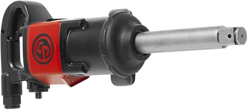 Chicago Pneumatic CP7783-6 Air Impact Wrench (1 Inch), 6 Inch Ext. Anvil, Air Gun Industrial Repair & Assembly Tool, D-Handle, Pinless Rocking Dog, Max Torque Output 1770 ft. lbf/2400 Nm, 2400 RPM - style: With Extended Anvil