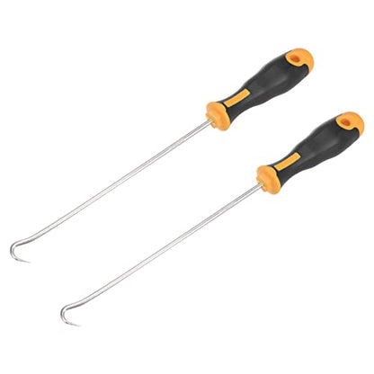 uxcell Full Hook Pick 9.84" Puller Remover Removal Tool for Oil Seal/O-rings, Gasket, Hose 2Pcs