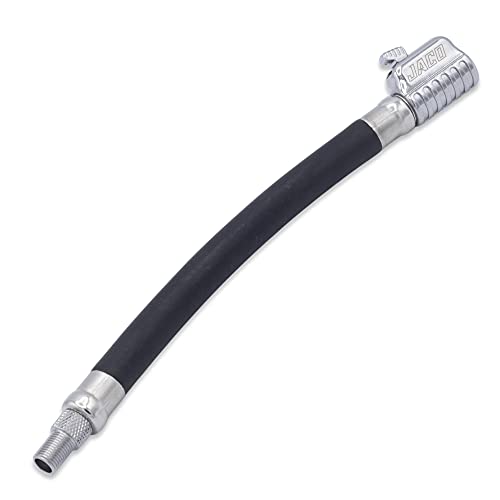JACO Lightning S2X Quick-Connect Locking Tire Inflator Air Chuck Extension | Patented Lock-on Compressor Hose Attachment/Adapter (Open Flow) - style: Straight Head
