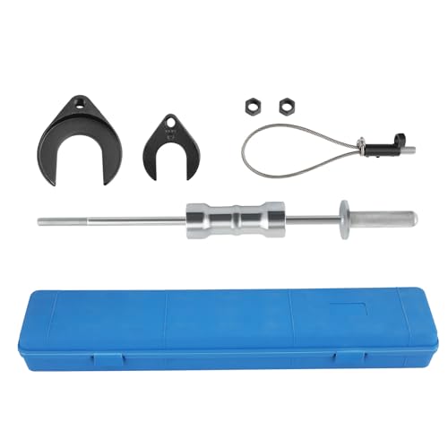 maXpeedingrods Inner CV Axle Puller Removal Tool with 5/8"-18 Slide Hammer | with 63mm 48mm Fork Adapter, CV Joint Puller Removal Tool, Front Wheel Axle Half Drive Shaft Removal Tool Kit - style: 5 Pcs