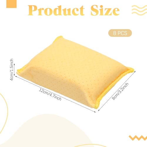 Newtay 8 Pcs Car Windshield Defogger Sponge Window Cleaner Tool for Car Windshield Mirrors Glass No Scratch Absorbent Defogger Chamois Sponge Bulk Auto Wash Cleaning Supplies