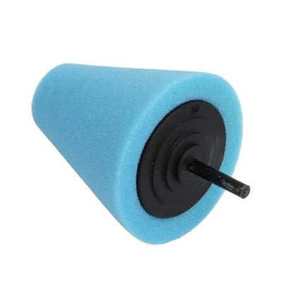 Tire Polishing Sponge Auto Wheel Used for Electric Drill Burnishing Ball Polishing Cone Set Car Hub Buffing Sponge Polishing Kit 3 Pcs