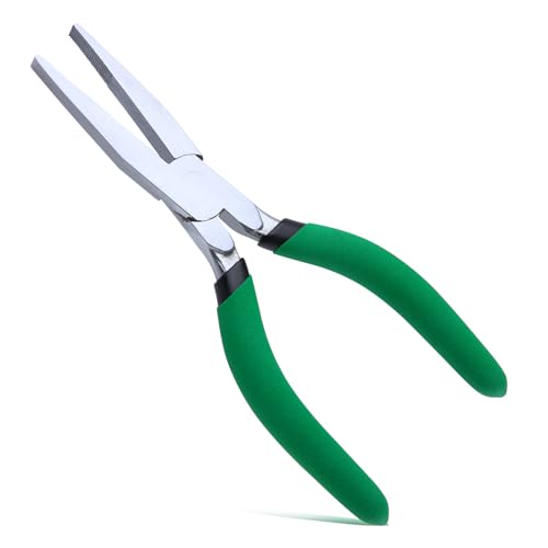 6Inch Diagonal Cutting Pliers Wire Cutters with Wire Stripping | Holes Wire Stripper Wire Nippers Flush Cutters Cable Cutters Side Cutters Wire Snips for Cutting Floral Wires Electric Wires - style: Flat Nose Pliers with Serrated Jaw