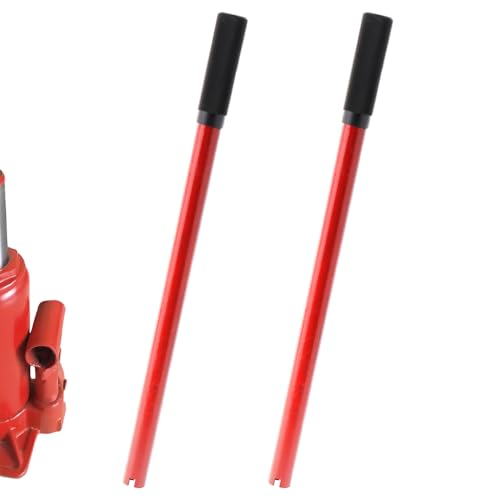 2 Pack 2/3 Ton Hydraulic Bottle Jack Handle, Vertical Jack Replacement with Red Anti-Slip Grip