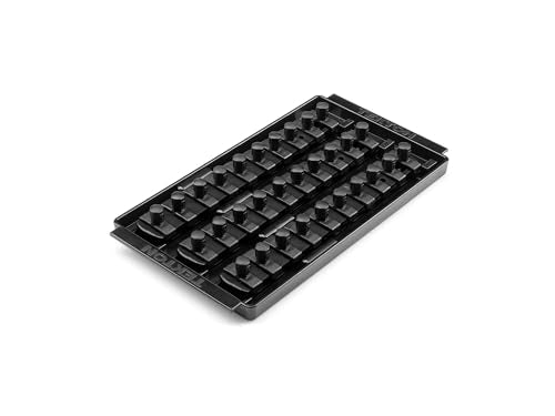 TEKTON 1/2 Inch Drive Socket Organizer Set | OST27245 - color: Black, size: (30-Tool), style: 3-Rail