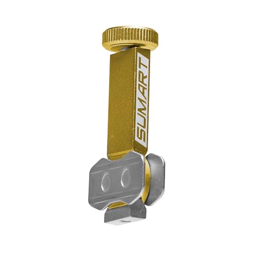 SUMART UBB-40 Universal Bleed Block for Hydraulic Disc Brake Maintenance, Piston Alignment Tool, Protects Ceramic Pistons, Fits Most Bike Brakes - color: Gold