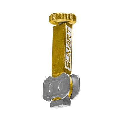 SUMART UBB-40 Universal Bleed Block for Hydraulic Disc Brake Maintenance, Piston Alignment Tool, Protects Ceramic Pistons, Fits Most Bike Brakes - color: Gold