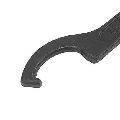 Motoforti 45-52mm Universal Black Motorcycle Rear Shock Absorber Spanner Hook Adjustment Round Nut Wrench Repair Tool