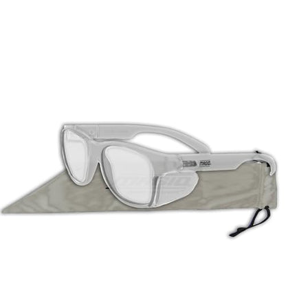 Y50 Clear Frame Safety Glasses - 1 Pair, Clear Lens | PPE for Assembly, Construction, etc | Side Shields, ANSI Z87.1+, Anti-Fog, Scratch-Resistant, 99.9% UV Protection, Polycarb - color: Clear Lens | Clear Frame, size: 1 Pair