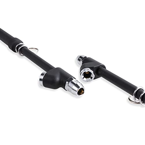 CZC AUTO Tire Pressure Gauge Heavy Duty Air Pressure Tire Gauge, Straight-on Foot Dual Head Chucks, Black Painting, 10-150PSI 100-1000KPa for Semi Truck Car RV Van（2 Pack） - style: 2 Pack