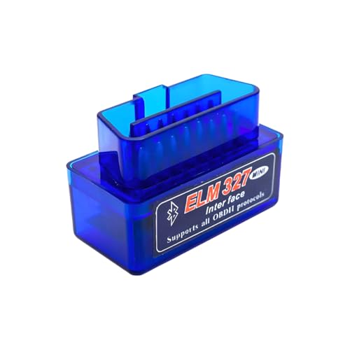 ELM327 OBDII Car Auto Diagnostic Scanner, Professional Mini Bluetooth Scan Tool Engine Fault Code Reader, Wireless Failure Detector Interface Adapter for Most OBD II Vehicles - color: Blue, 1 PCS