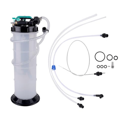 maXpeedingrods 2 Gallon/7.5 L Manual/Pneumatic Fluid Extractor, Automotive Oil Extractor Pump, Transmission Filler Pump Oil Vacuum Changer with 5pc Brake Bleeding Hose for Car, SUVs, Truck, Yachts