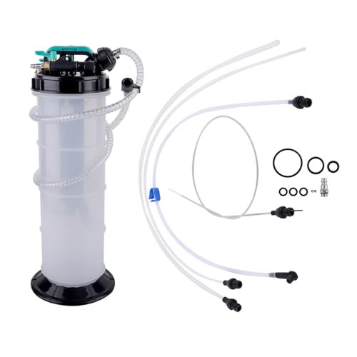 maXpeedingrods 2 Gallon/7.5 L Manual/Pneumatic Fluid Extractor, Automotive Oil Extractor Pump, Transmission Filler Pump Oil Vacuum Changer with 5pc Brake Bleeding Hose for Car, SUVs, Truck, Yachts