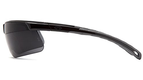 Pyramex Ever-Lite Lightweight Safety Glass Indoor/Outdoor Mirror Lens - color: Dark Gray H2x Anti-fog Lens/ Black Frame