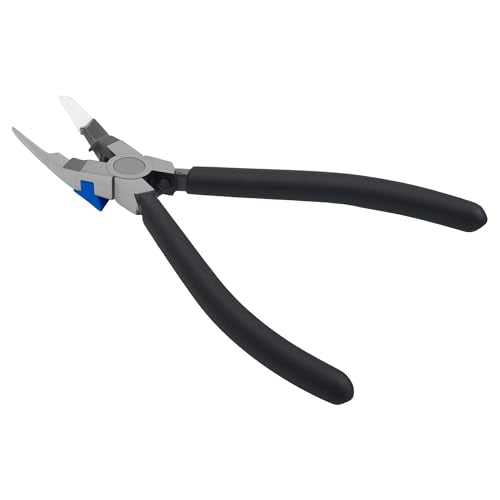 Multipurpose Diagonal Cutting Pliers with Stainless Steel Blades and Rubber Handles, Fastener Removal Tool for Car Door Panel Clips and Plastic Rivets - color: 3nd Black