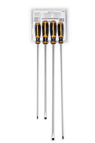 GEARWRENCH 4 Pc. Phillips/Slotted Dual Material Screwdriver Set - 80069H - size: 4 Pc. Slotted/Phillips