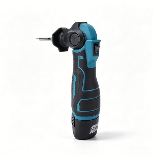 Yunseity Cordless Soldering Iron Kit, Rechargeable Portable Cordless Soldering Iron, Fast Heating, for Electronics Repair, Automotive Wiring, Jewelry Making (2 Battery US Plug 110V)