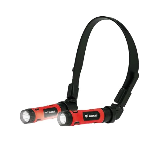 CJ TECH Bobcat Rechargeable Neck Light for Reading, Crafts, and Work – Flexible LED Reading Light Around Neck with 3 Modes, Magnetic Base, Type-C Charging – LED Hand Free Work Light