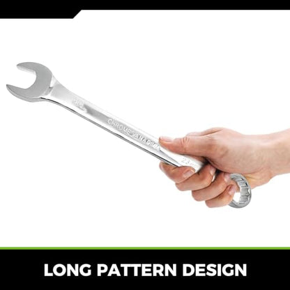 Der Erwachte Large Wrench Set with Rolling Pouch, Metric, 5-Piece, 23mm, 24mm, 26mm, 27mm, 30mm, 12 Point, Chrome Vanadium Steel - size: 5 Piece Metric 23-30mm