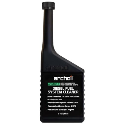 Archoil AR6400-D Diesel Fuel System Cleaner (12 oz) Deep Clean - Injector Cleaner, Turbo & DPF Deposit Control - size: 12 Fl Oz (Pack of 1)