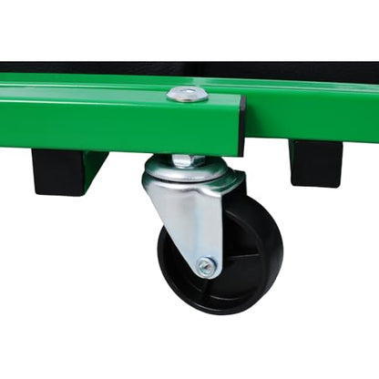 2-in-1 Mechanic Creeper, 36" Z Creeper Seat with 6 Wheels, 300 lbs Capacity, Low Profile Garage Chair, Perfect Mechanic Gift, Red Color, Father's Day Tool Gift (Green) - color: Green
