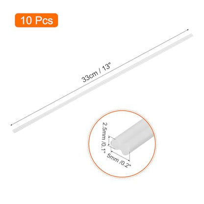 MECCANIXITY 10pcs 13 Inch Plastic Welding Rods PVC Welding Strips Welder Rods for Plastic Welder,Car Bumper, Kayak Repair, White - color: White, size: 13 Inch