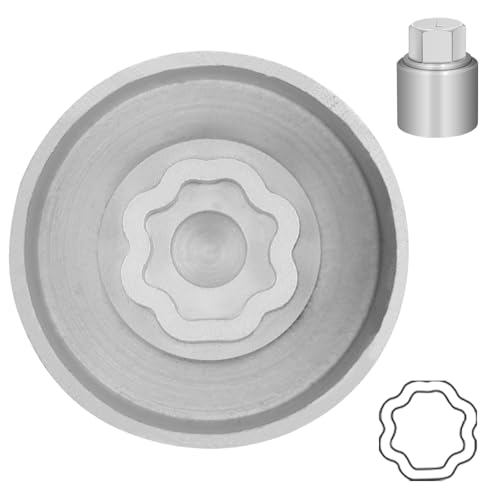 Type L Wheel Locking Nut Key for Land Rover, Lug Nut Removal Tool | Wheel Lock Nut Socket Adapter, Anti-Theft Lug Nut Removal Tool, Anti-Theft Screw Remover, Repair Tool, Tyre Fitting, garage - size: Socket L