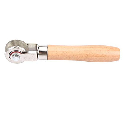 Patch Tire Repair Car Wheel Wooden Handle Tire Patch Repair Tool with Ball Bearing Roller for Efficient Repairs (M) - size: M