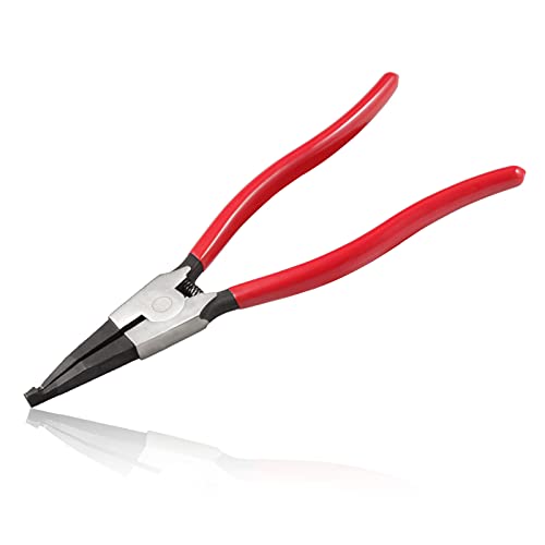 11-Inch Lock Ring Pliers - Flat Snap Ring Pliers with Angle Tip and Reverse Action for Transmission & Transfer Cases - size: 11"
