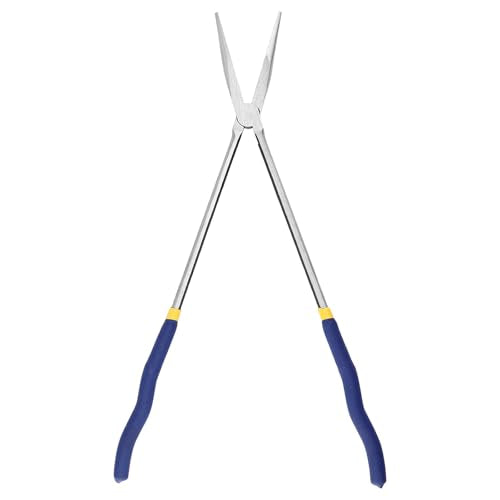 2 PCS Reach Pliers, 16 Inch Extra Long Needle Nose Pliers, High Carbon Steel Needle Nose Pliers for Narrow Spaces, Automotive Repair