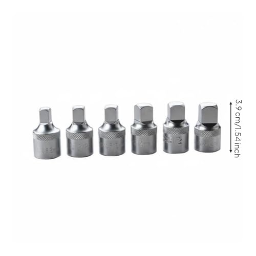 harayaa Wrench Socket Square Head Sump Plug Key Oil Pan Removal Drain Plug Automotive Tool Universal Compatibility Heat-Treated Alloy Steel Sandblasted Finish Suitable for Garage Vehicle Maintenance