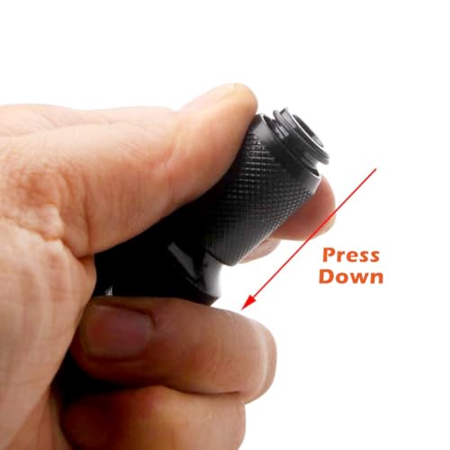 2pcs Impact Wrench Bit Adapter, Bit Holder Socket Adapter, 1/2 to 1/4 Inch, High Hardness Carbon Steel, Safety Clamp, Robust and Durable(COLOR:Black)