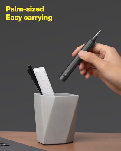 HOTO 24 in 1 Mini Screwdriver Set, Magnetic Torx Bit Set, Eyeglass Repair Kit, EDC Pen Screwdriver for Electronics, Watches, Phones, Laptops, Cameras, Gadgets for Men, Slate Grey - color: Slate Grey
