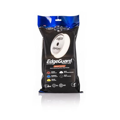 Buff and Shine - EdgeGuard Foam Buffing Pads - White - 5" Polishing and Finishing Pad - Pack of 4 - color: White, size: 5" (4 Pack)