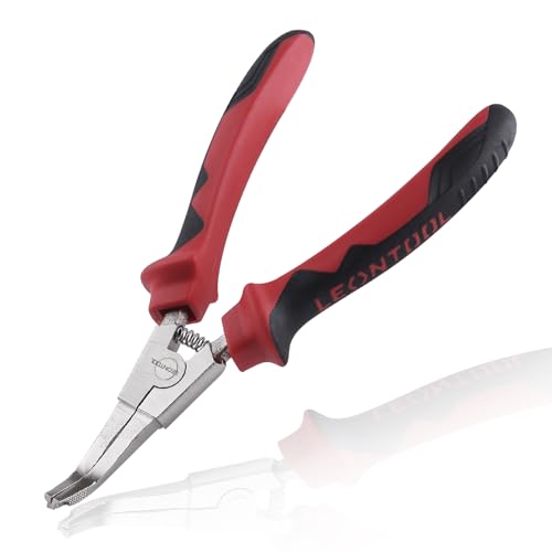 8 Inches Lock Ring Pliers Flat Snap Ring Pliers Special Circlip Pliers Reverse Pliers Angle Tip Retaining Ring Pliers Spreader Pliers for Transmission Transfer Cases, Bent Nose with Hole - size: 8" Bent Nose with Hole