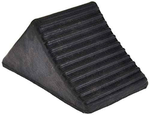 Buyers Products WC1467A Rubber Wheel Chock, 5x6x5 in, Resists Oil, Rust, Salt & Sun, Durable & Secure Tire Stopper for Service and Parking, Ideal for Cars, Utility Vehicles, Trailers, Trucks & RVs - size: 1 Count (Pack of 1)