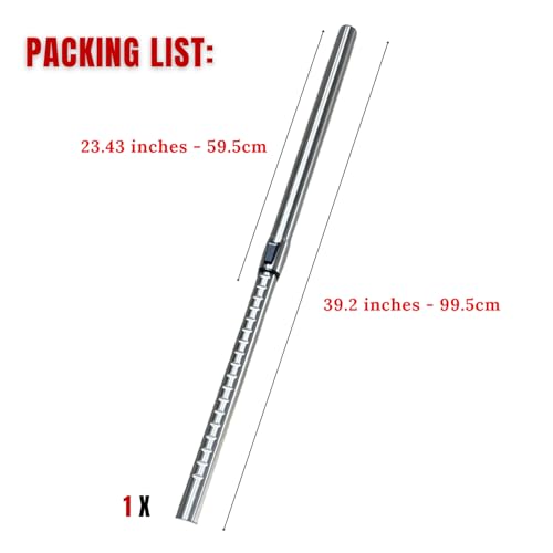 1.25 Inch Stainless Steel Vacuum Extension Wand Compatible with Vacuums using 1 1/4 Inch (1.25in) 32mm Accessories - 1 1/4 Vacuum Extension Tube for Shop Vac (Stainless Steel Extension Wand) - style: Extension Wand Only