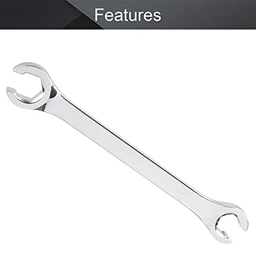 Utoolmart Flare Nut Wrench, 14mm x 17mm Metric Double Open End, 3Pcs - color: 3pcs, size: 14x17mm