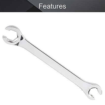 Utoolmart Flare Nut Wrench, 14mm x 17mm Metric Double Open End, 3Pcs - color: 3pcs, size: 14x17mm