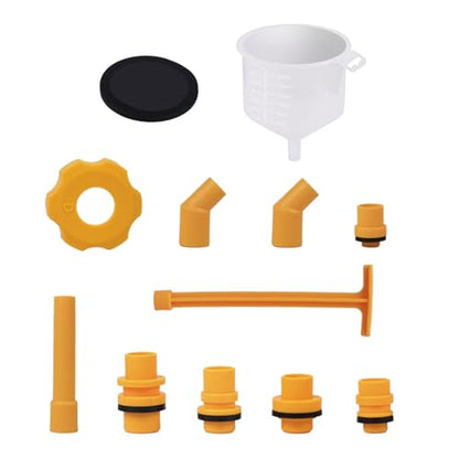 Professional 12Piece Car Coolant Refills Filling Funnel Spout Combination Overflows for Fluid Refilling None Leaks Funnel Systems