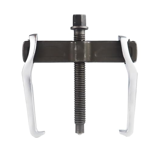 2-Jaw Gear Puller 4 Inch, Adjustable Two Jaws Bearing Puller for Pulley Flywheel Gear Removal – Heavy Duty Steel Puller Tool for Internal & External Use, Non-Slip Grip with Hexagonal Screw