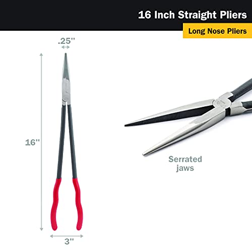 Titan 60781 16-Inch Straight Long Nose Pliers - style: 16-Inch