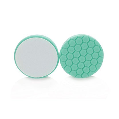Chemical Guys, Hex-Logic Heavy Polishing Pad, Green, 6.5 in for 6 in Plates | Firm green polishing foam pad applies heavy polishes and light compounds, cutting swirls on dual-action polishers - size: 6.5 Inch Pad (1 Pack), style: Heavy Cutting