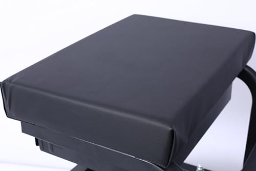 Ultimate Rolling Detailing & Utility Cart - Versatile & Mobile Tool for Cars, Trucks, SUVs, RVs, Home, Garden, Garage - Comfortable Seat Cushion, Organized Storage, Compact & Convenient - Black
